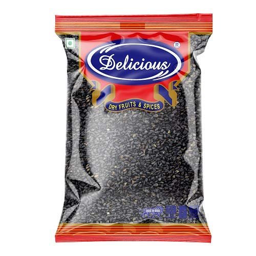 Delicious Black Sesame Seeds | Black Till Ideal for Adding Texture & Flavor to Dishes | 100g, Pack of 4