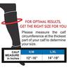 Lumino Cielo Calf Compression Sleeves for Shin Splints (15-25 mmHg) Footless Compression Socks for Calf Pain Relief (Black/Blue, Size: S/M) view 2
