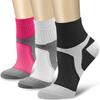 CHARMKING Compression Socks for Women & Men 15-20 mmHg is Best Graduated Athletic & Medical, Running, Flight, Travel, Nurses, Pregnant - Boost Performance, Blood Circulation & Recovery (Multi 04, S/M) view 1