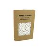 100 Pack Birch Bark Biodegradable Paper Straw for Birthdays, Baby Showers,Thanksgiving Celebrations and Parties view 1