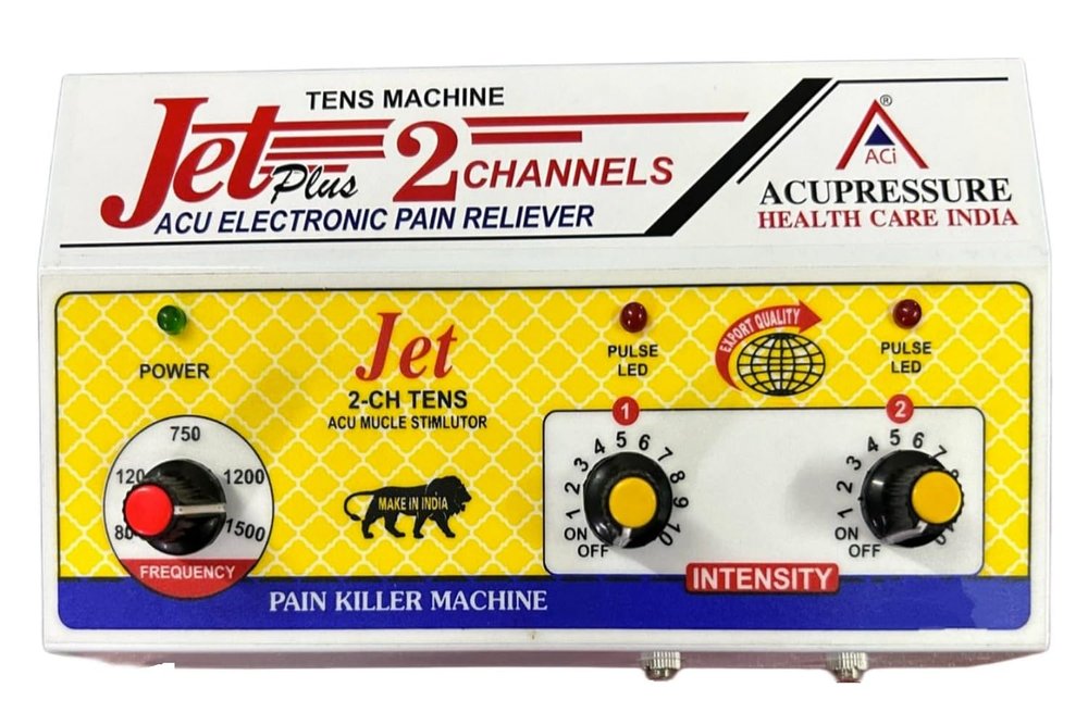 ACi Acupressure India Electronic Pain Reliever Stimulator T.N.S. Two Channels - Jet Plus