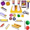 ACI Acupressure India Accu Power Mat-2-K with Magnets and Pyramids for Pain Relief , Health Products, 1 Palm Exerciser and Face Massager (Multicolour) view 2
