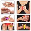 ACI Acupressure India Accu Power Mat-2-K with Magnets and Pyramids for Pain Relief , Health Products, 1 Palm Exerciser and Face Massager (Multicolour) view 3