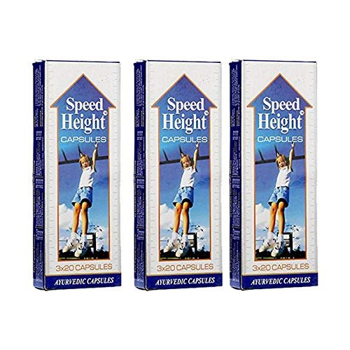 Speed Height Supplement Ayurvedic Capsules, 3x20 Caps - Pack of 3