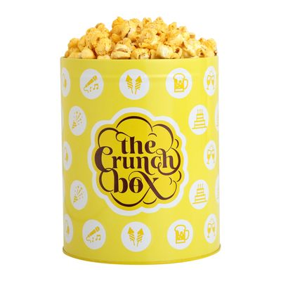 The Crunch Box Sizzling Sriracha Challenge Flavour Popcorn Tin - Travel Friendly (100 Grams)
