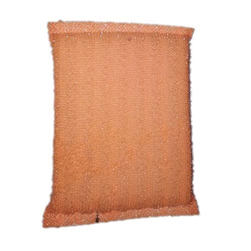 KM PU Foam Scrub Pad Scrubber For Dish/Utensils/Tiles Cleaning, Orange (14mm) Pack of 12