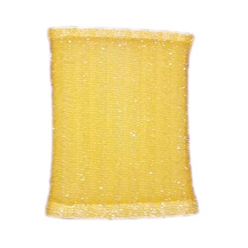 KM PU Foam Scrub Pad Scrubber For Dish/Utensils/Tiles Cleaning, Yellow (12mm) Pack of 12