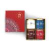 4700BC Gourmet Popcorn Gift Box (4 Tins  BBQ Cheese, Salted Caramel, Mocha Walnut & Nutty Tuxedo Chocolate, 460g) | Premium Sweet & Savoury Gift Set view 1