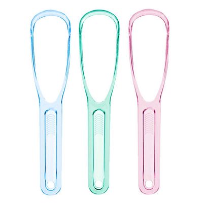 BUCKLE UP Dental Care Tongue Scraper-Blue-Set Of 2
