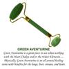 Reiki Crystal Products Green Jade Facial Massage Roller Wand Gua Sha SPA Massage and Relaxation for Body, Face, Neck, Eye's Crystal Stone Massage Roller view 2