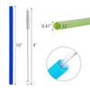 14 PCS Reusable Silicone Straws with Cleaning Brushes, tifanso Extra Wide Large Straws, Great for for 30oz and 20oz Tumblers Yeti/Rtic, 10" Extra Long Flexible Jumbo Drinking Straws for Milkshakes view 3