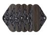 5 Pieces Charcoal Bamboo Mama Cloth/Menstrual Pads/Reusable Sanitary Pads (Black lace, Heavy (12 inch)) view 1