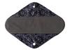5 Pieces Charcoal Bamboo Mama Cloth/Menstrual Pads/Reusable Sanitary Pads (Black lace, Heavy (12 inch)) view 2