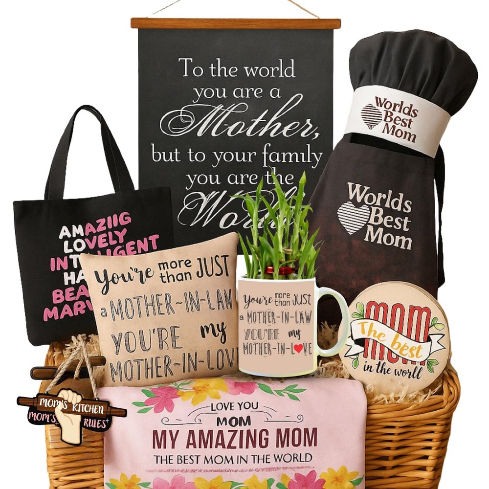 TheYaYaCafe Mother-in-Law Gift Hamper | Thoughtful Gift Set for MIL on Birthday, Mother's Day, or Thank You | Best Mother-in-Law Ever Gift Box - Set of [5] Items