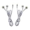 2.35mm Shielded Replacement Electrode Wires Standard Connection Snap 3.5mm Cable for Tens EMS Massage Units (2 Pack) view 1