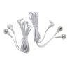 2.35mm Shielded Replacement Electrode Wires Standard Connection Snap 3.5mm Cable for Tens EMS Massage Units (2 Pack) view 3