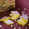 GHASITARAM'S Kesari Kaju Katlis Mithai Diwali Sweets Gift Box with Diya and Silver Plated Coin, 400 gm view 3