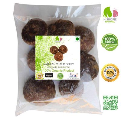 Diabetes Free Palm Jaggery 500gm - Panang Sarkarai Palm Jagerry 100% Organic (Natural Karupatty) 200Gm
