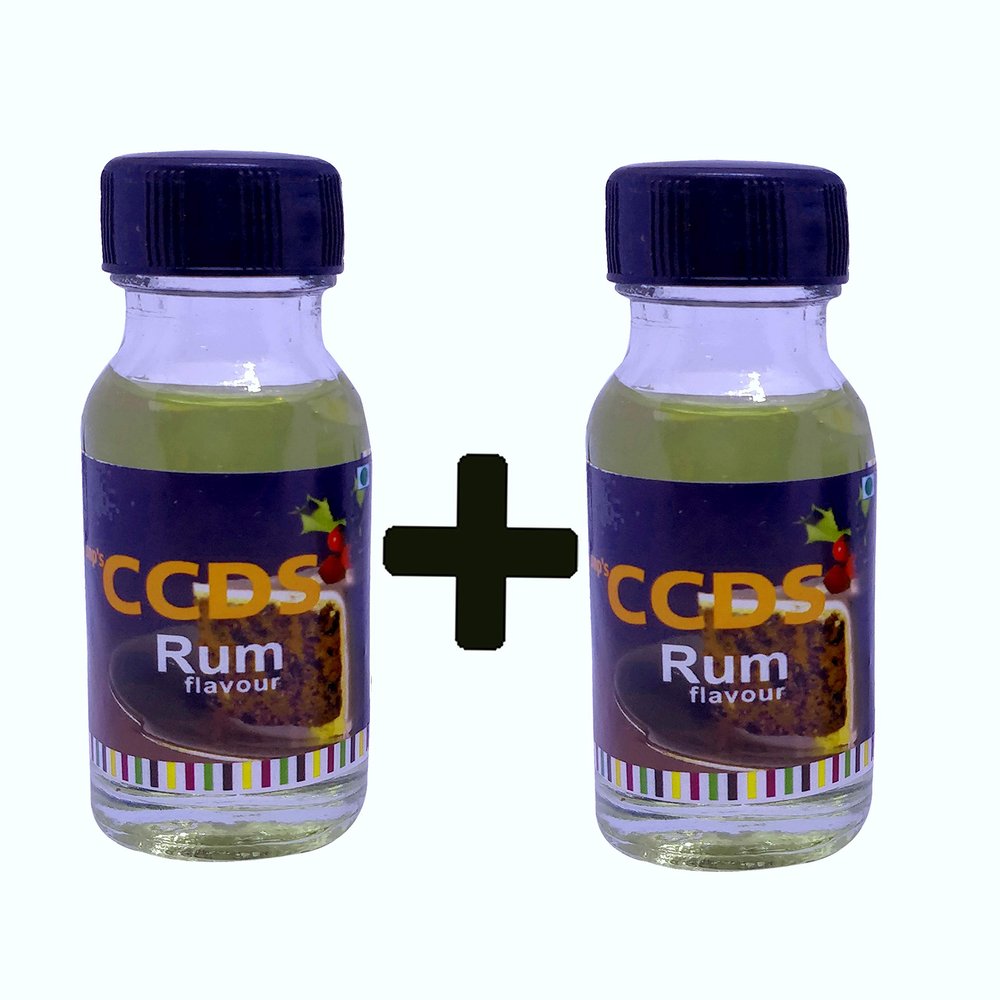 CCDS Liquid Food Essence Rum Flavour, 20 Ml (Set of 2)