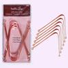 HealthAndYoga qSwipe Lite Copper Tongue Cleaners (Pack of 6)  Removes Bad breath & Plaque, Improves taste- Flexible, Lightweight  Curved ends provide good grip  Complete Oral Care Family Pack view 1