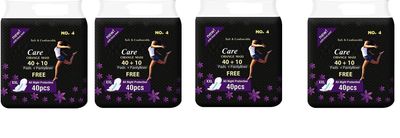 Dilency Sales Sanitary Pads For Women/Girls (XXL) (Pack Of 40 Pads + 10 Panty-Liner) (PACK OF 4)