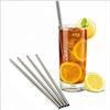Expresso - New Set of 10 Reusable Stainless Steel Drinking Straws 10.5'' (10 Straight & 2 Cleaning Brushes)  BPA Free Metal, Thick, Long, Dishwasher Safe  for Smoothies, Tumblers, Travel & More view 2