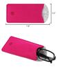 [5 PACK], JAVOedge Soft Felt Pouch Case for Adult Reading Glasses (5 Different 2 Tone Colors), MicroFiber Cloth view 3