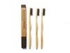 State Pride -T Biodegradable Eco-Friendly Natural Bamboo Charcoal Toothbrush - Pack Of 3 with Cotton Pouch view 2