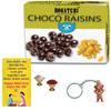 BOGATCHI Chocolate Coated Raisins, 200g + Free Bhai Dooj Greeting Card + Beautiful Ganesha Key Chain + Roli Chawal Free with Bhai Dooj Gift Hamper for Brother view 1
