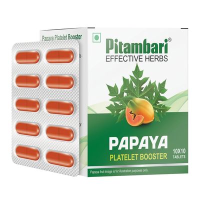 Pitambari Papaya Tablets - Platelet Booster