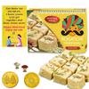 BOGATCHI Bhai Dooj Gift Traditional Soan Papdi, 400g + Free Bhai Dooj Greeting Card + Roli Chawal view 1