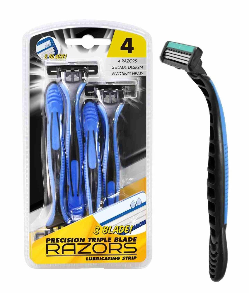 4 PACK OF RAZORS PRECISION TRIPLE BLADE