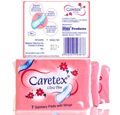 Caretex Ultra Thin Sanitary Pads with Wings 320mm (9)