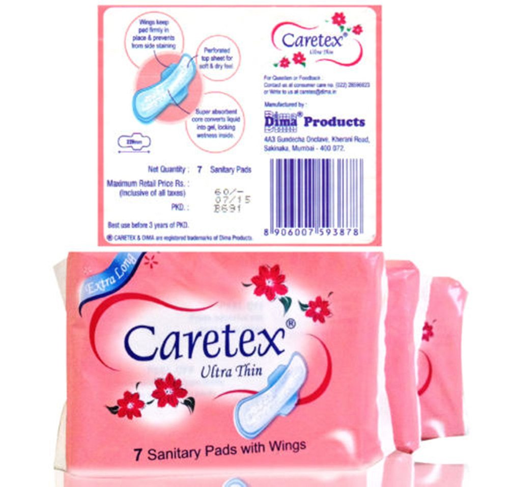 Caretex Ultra Thin Sanitary Pads with Wings 320mm (9)