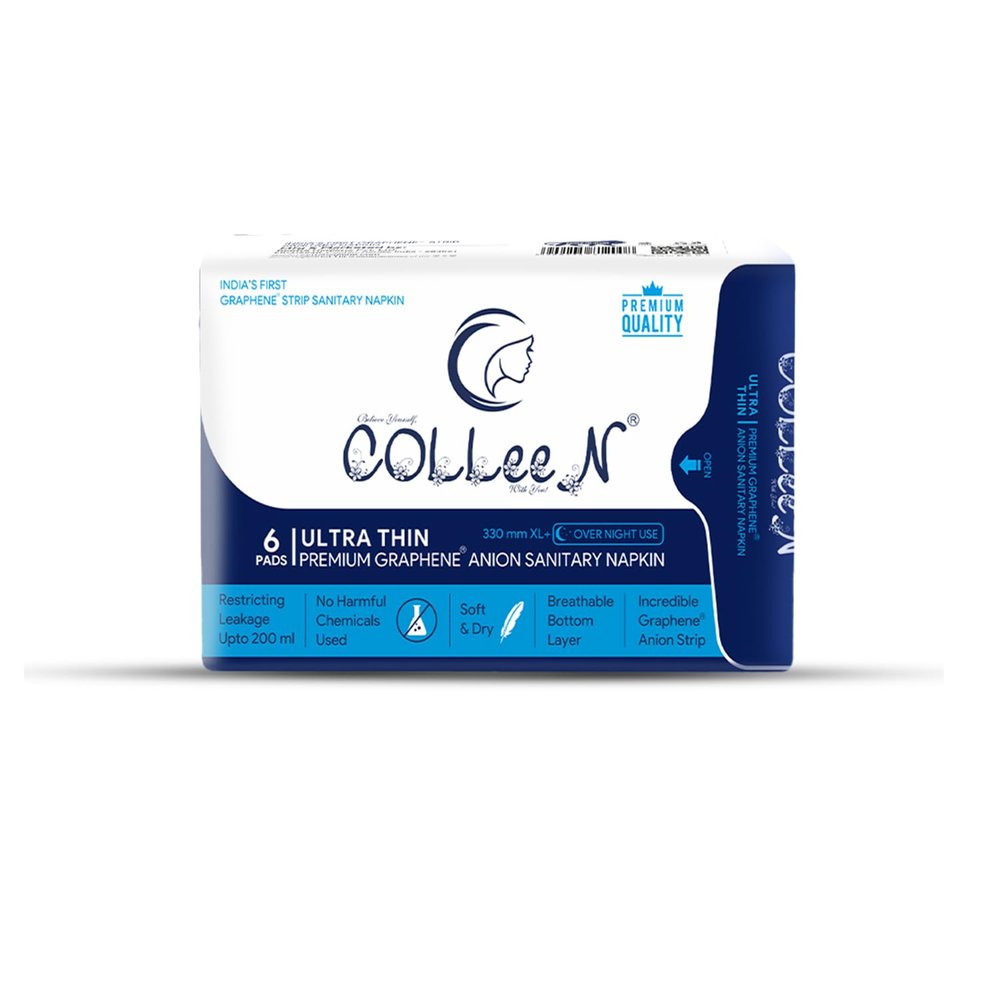 COLEEN Premium Sanitary Napkins Graphene Anion Sanitary Napkins 330 mm -6 Numbers