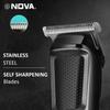 Nova NHT 1076 Cordless: 30 Minutes Runtime Trimmer for Men (Black) view 4