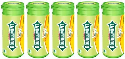Doublemint Lemon Chewymint Tube 33.6g (Pack of 5)
