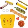 ACi Acupressure India Plastic Magnetic Foot Mat for Stress and Pain Relief Manual Acupressure Tools Combo Kit, Multicolor view 1