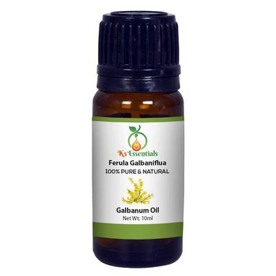 Ks Essentials 100% Pure Galbanum Essential Oil (Ferula galbaniflua) Pure and Natural Therapeutic Grade 10ml