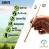 Naturalik 300/1000-Pack Biodegradable Paper Straws Dye-Free- Premium Eco-Friendly Paper Straws Bulk- Drinking Straws for Juices, Smoothies, Restaurants and Party Decorations, 7.7" (Brown, 300ct) view 2