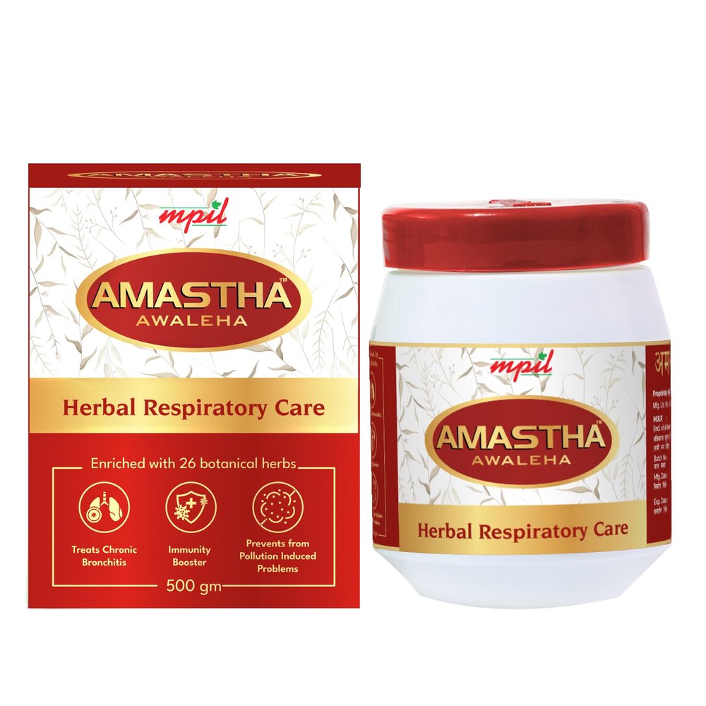 MPIL Amastha Awaleha 500 Grams Paste Immunity Booster For Cold And Cough|Pure And Organic Goodness Of Handpicked Amlas Enriched With Giloy, Vasa And Tulsi|Ministry Of Ayush Approved Chawanprash