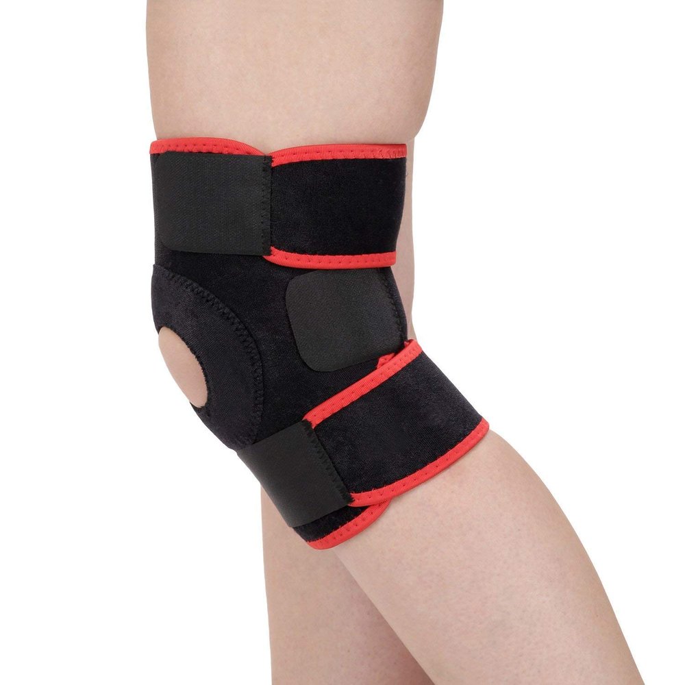 DreamPalace India Adjustable Knee Support Patella (Red) Free Size