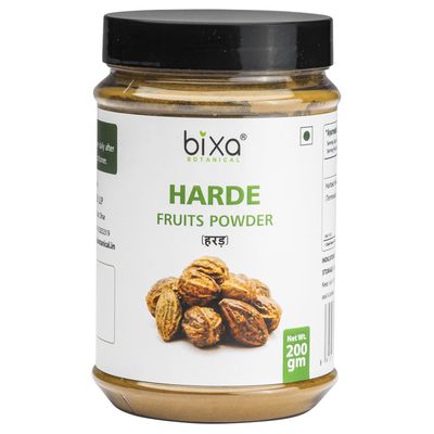Bixa Botanical Harde Powder 200g | Terminalia Chebula/Haritaki | Kadukkai/Harar/Inknut For Healthy Digestion | Natural Rejuvenator & Anti- Oxidant | Relief Constipation & Gastric Troubles