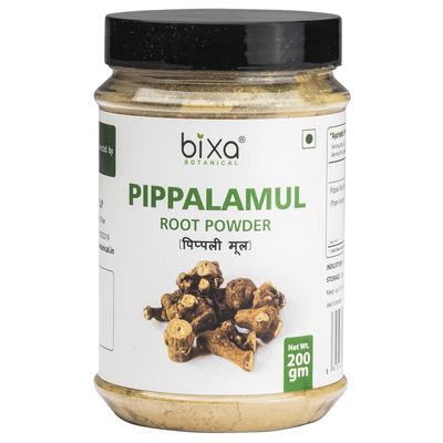 Pippali mool Powder- 200 Gm, Pack of 1 (Piper Longum Root) | Supports Digestive & Respiratory Health Bixa Botanical