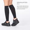 2XU X Compression Calf Sleeves for Lower Leg Support and Recovery, Black/Black, Large view 4