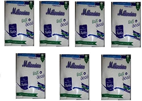 Millenium Soft And Cool Napkin White Napkins (7 Sheets)