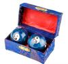 XMHF Cloisonne Yin-Yang Chinese Meditation Baoding Healthy Exercise Ball 2Pcs view 1
