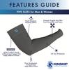 Kinship Comfort Brands Arm Compression Sleeves for Men and Women, Athletic, Sports, Muscle, Joint, Elbow Support, Gray, Large (1 Pair) view 3