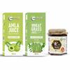 Nutriorg Amla, Wheat Grass Juice & Certified Organic High Altitude Honey 250g (Combo Of 3) view 1