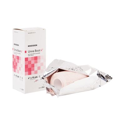 McKesson Unna Boot with Zinc Oxide and Calamine, Non-Sterile, 3 in x 10 yd, 1 Roll